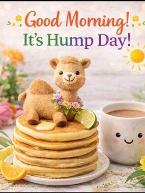 Whimsical Felt Camel Figurine on Pancake Stack - Beige